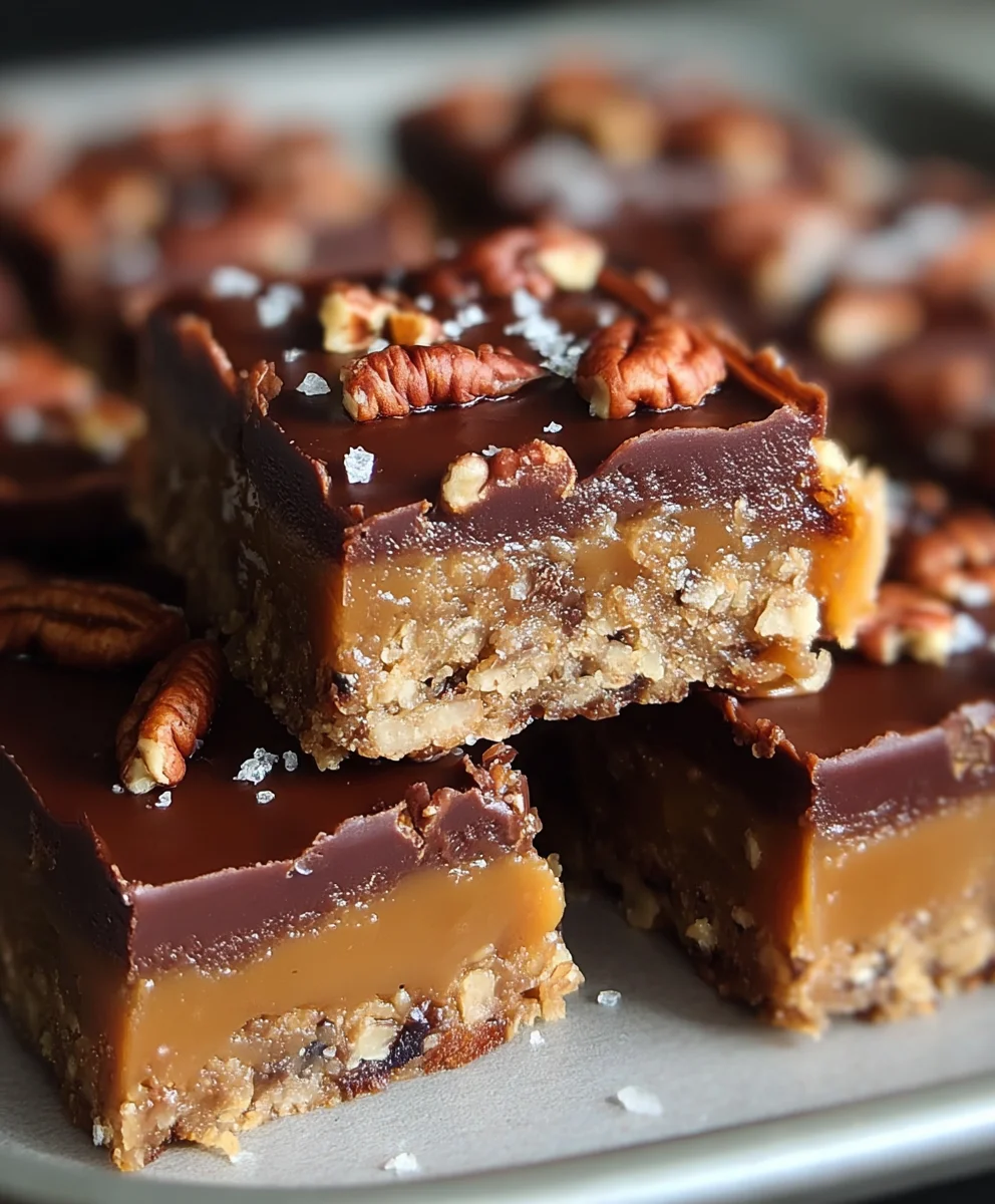 Easy Turtle Bars-Rich Chocolate Caramel Pecan Delight