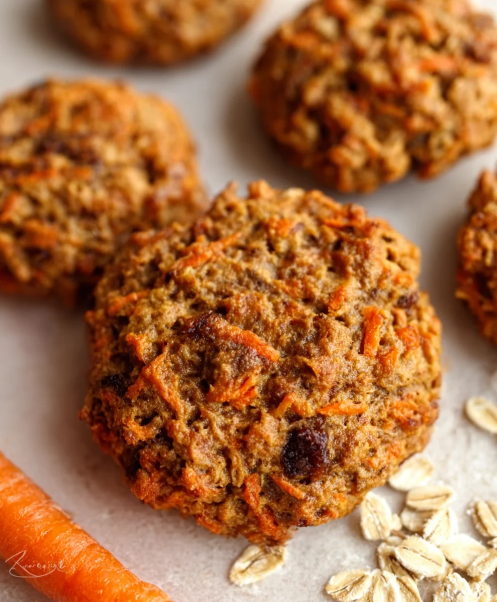 Healthy Carrot Cake Oatmeal Cookies-Wholesome Treat