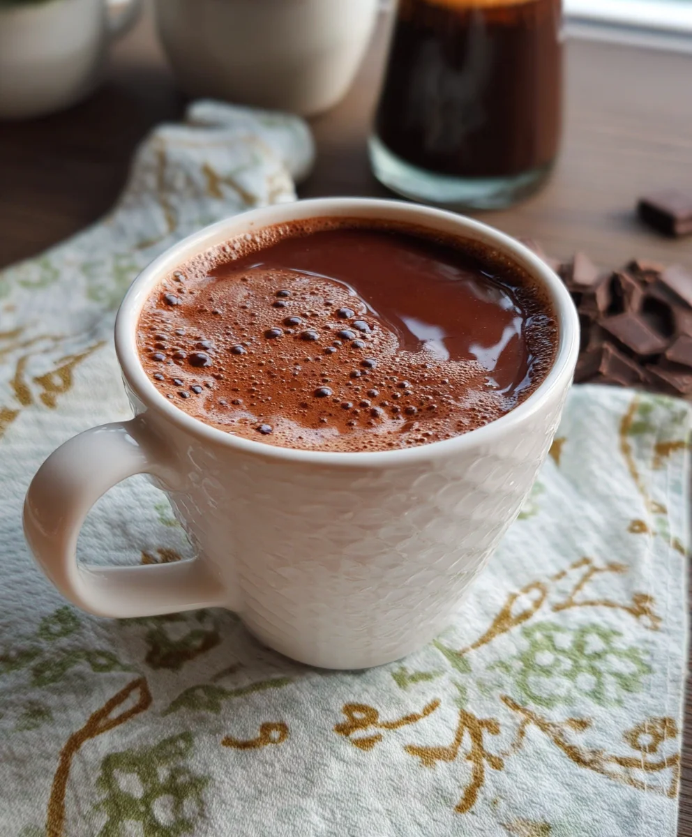 Rich French Hot Chocolate-Authentic Chocolat Chaud Recipe