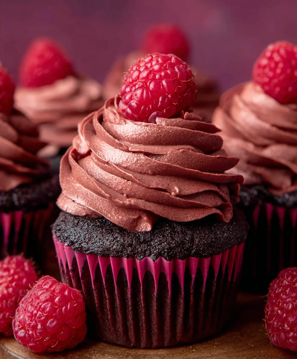 Chocolate Raspberry Cupcakes - Decadent & Easy Recipe