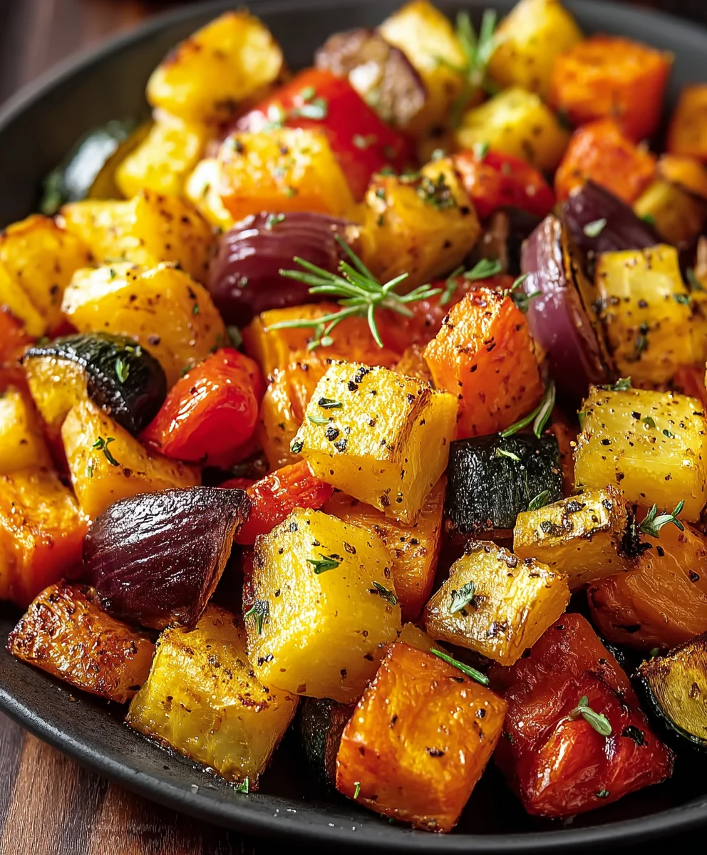 Easy Roasted Vegetables Recipe – Healthy & Delicious