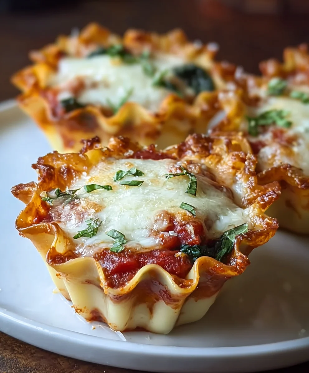 Easy Lasagna Cups - Quick & Delicious Beef Pasta Bites