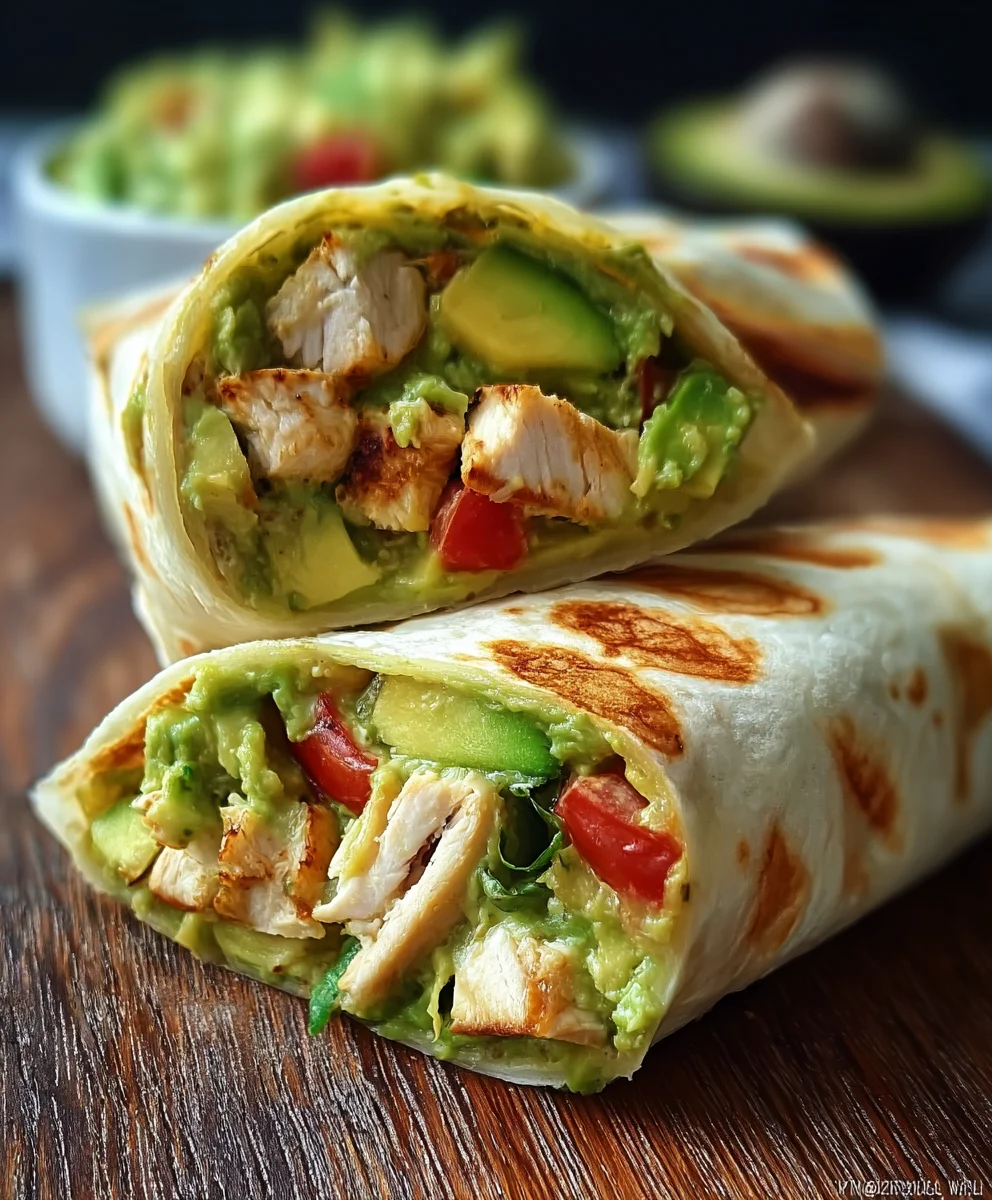 Easy Avocado Chicken Wrap Recipe-Quick & Healthy Lunch
