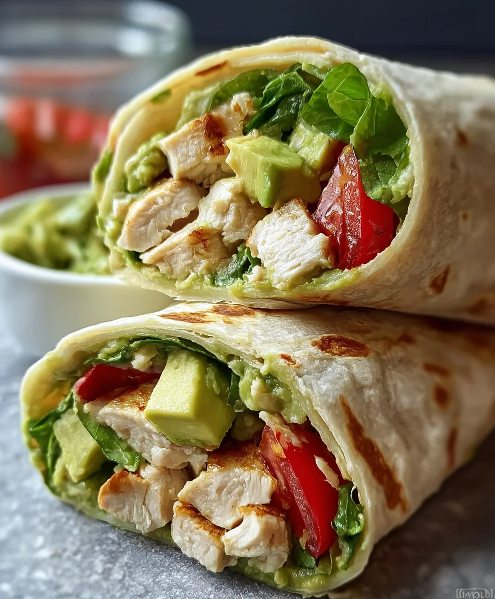 Quick Avocado Chicken Wrap Recipe