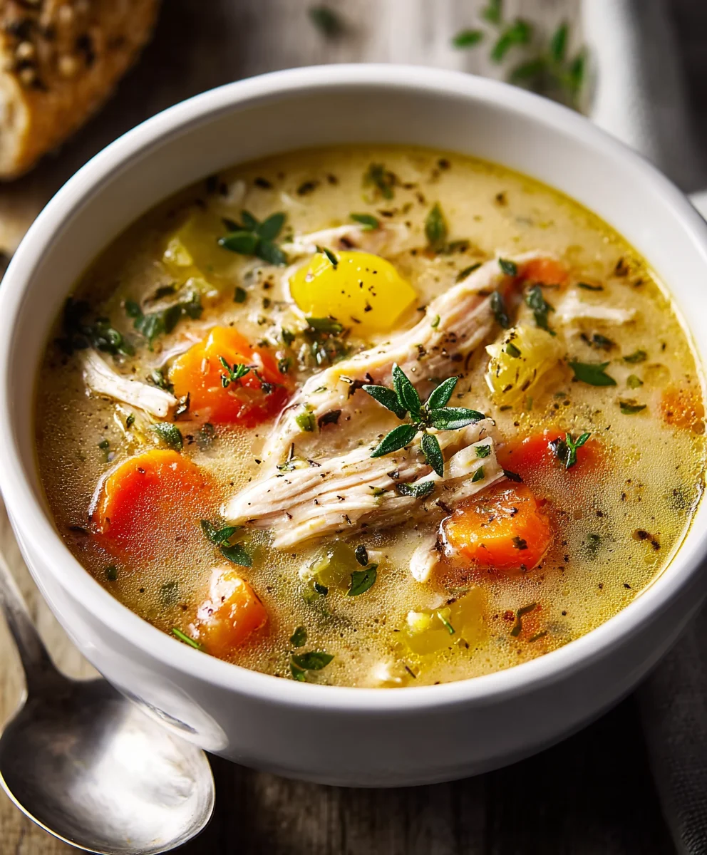 Easy Leftover Turkey Soup-Quick Flavorful Meal