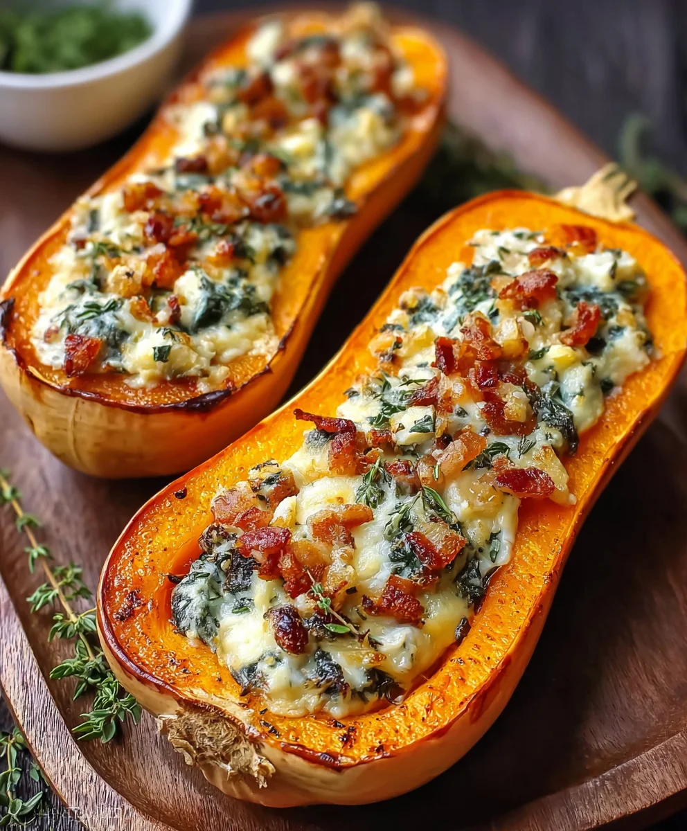 Delicious Stuffed Butternut Squash Recipe- Easy Dinner Idea