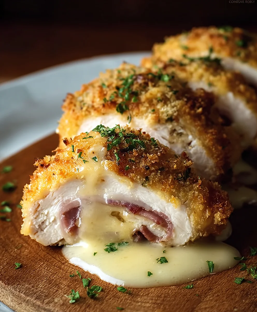 Easy Chicken Cordon Bleu- Beef & Swiss Delight