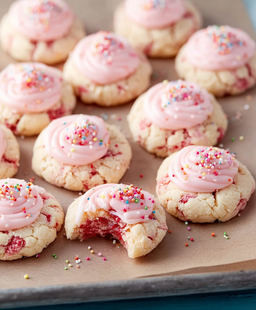 Strawberry Kiss Cookies - Easy No-Bake Sweet Treats