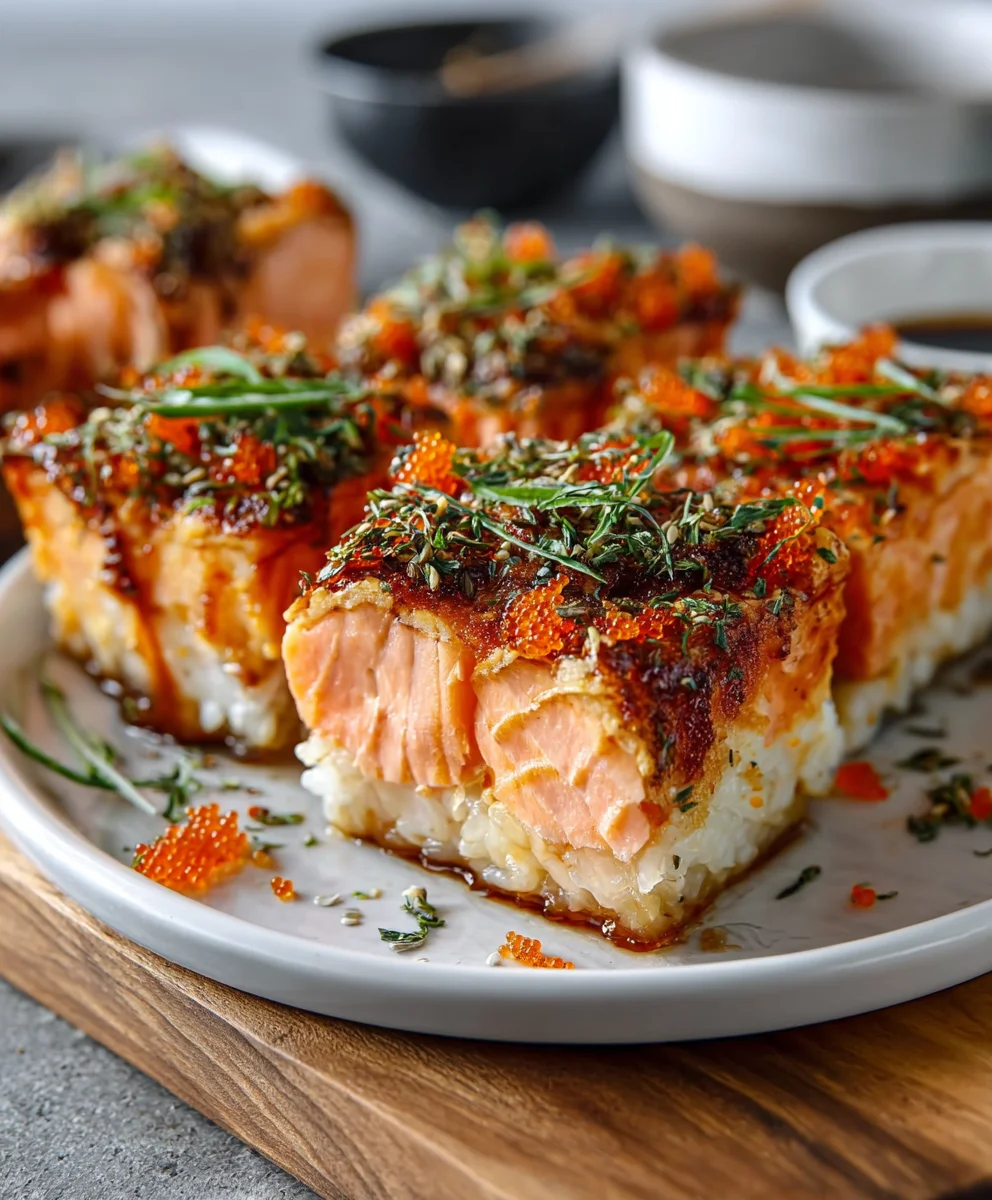 Spicy Salmon Sushi Bake-Easy Deconstructed Salmon Roll Recipe