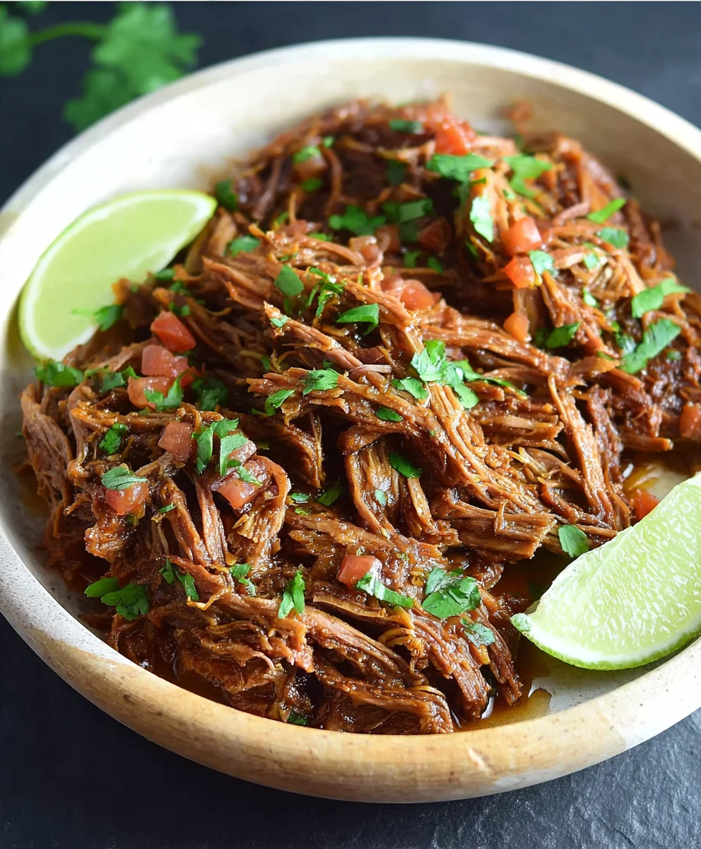 Easy Mexican Shredded Beef Recipe-Flavorful & Tender