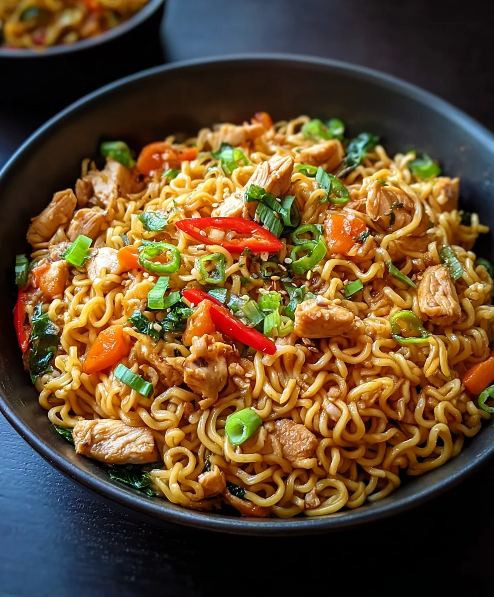 Easy Chicken Ramen Stir Fry Recipe