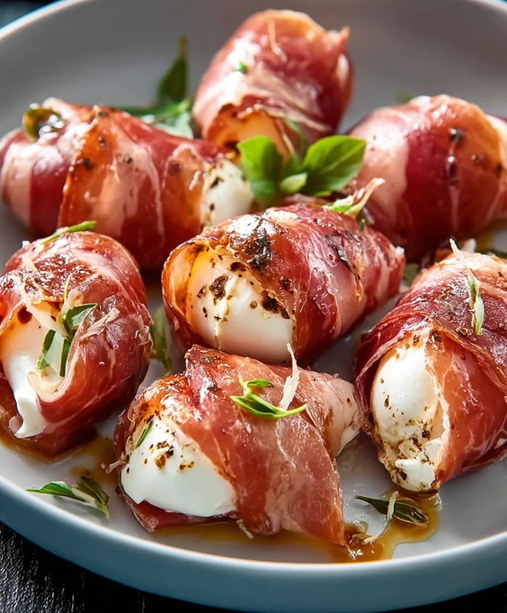 Beef Beef Prosciutto Mozzarella Bites- Easy Appetizer