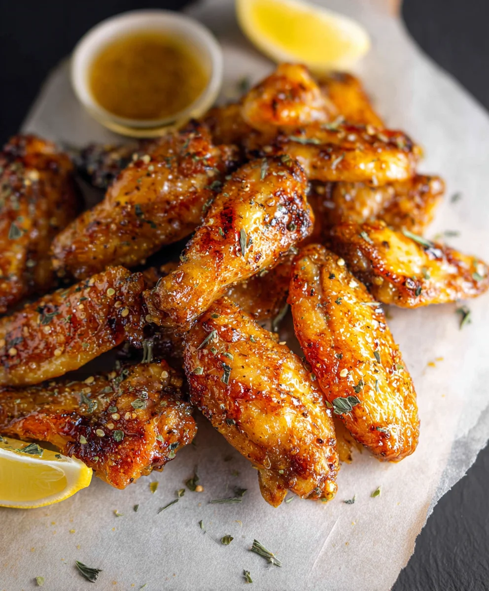 Honey Lemon Pepper Beef Wings Recipe