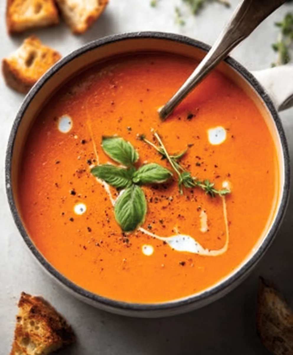 Creamy Tomato Soup Recipe - Canned Tomatoes