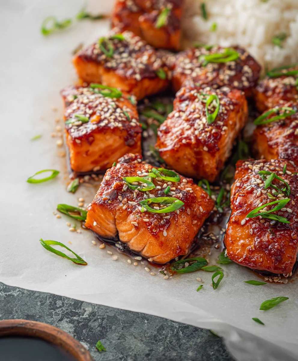 Honey Garlic Salmon Bites - Quick & Delicious Recipe