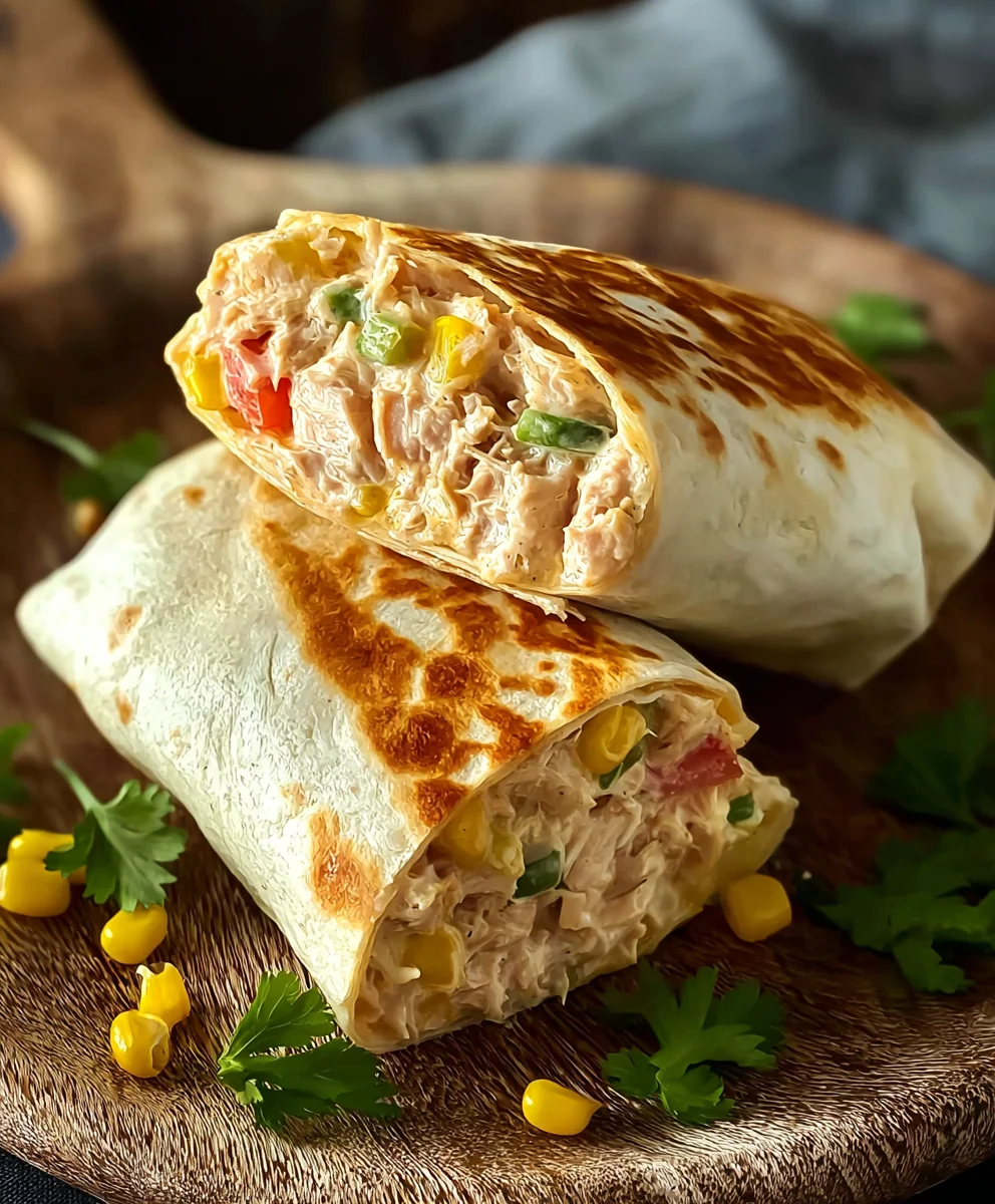 Quick Tuna Melt Wrap Recipe Easy Lunch