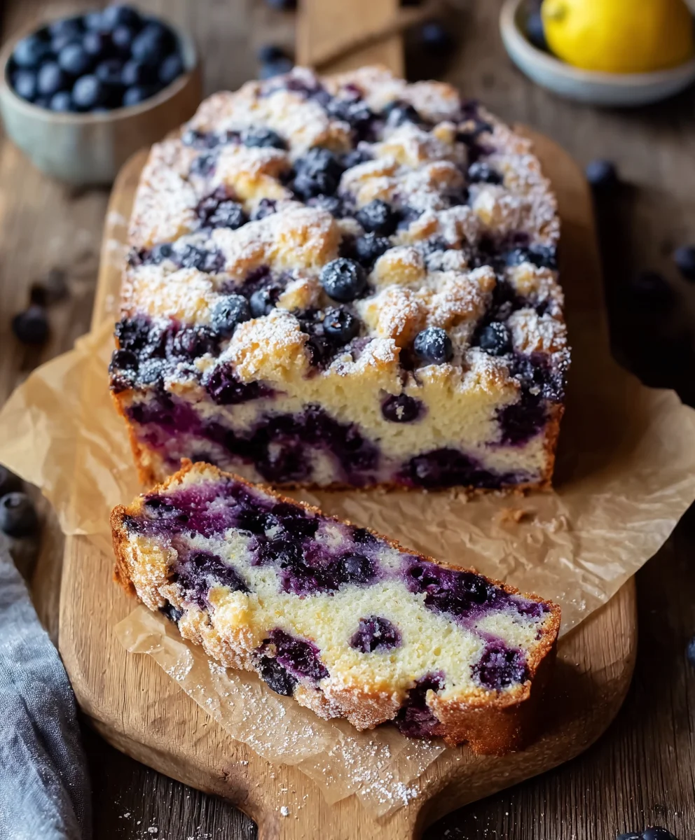 Blueberry Lemon Brioche Cake- Easy & Delicious Recipe