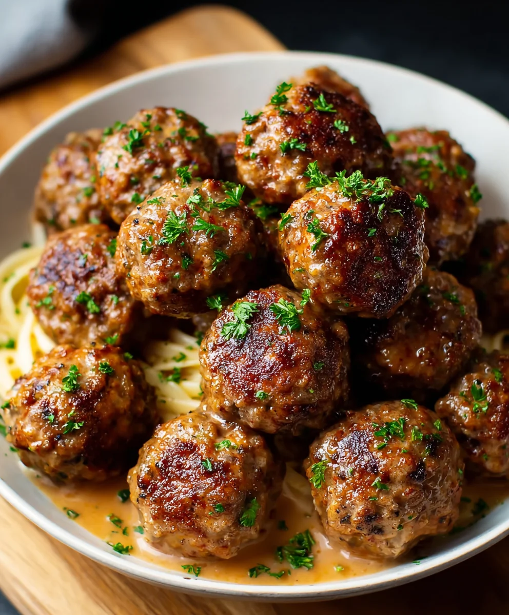 Beef and Apple Meatballs - Savory Sweet Delight