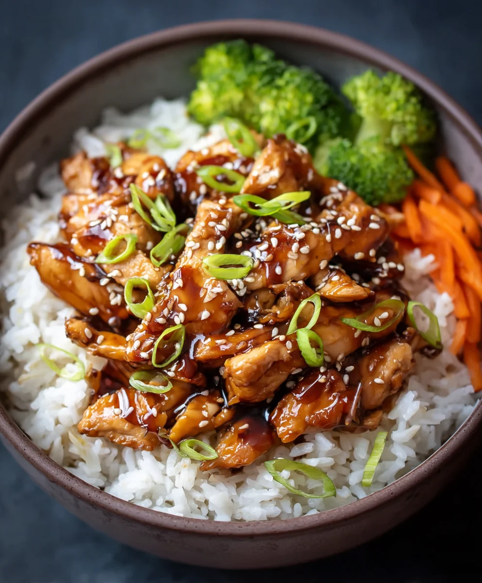 Easy Teriyaki Chicken Rice Bowl Recipe