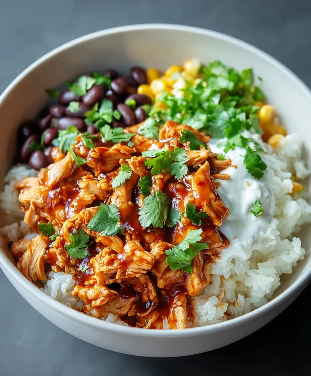 BBQ Chicken Cottage Cheese Bowl-Healthy Meal