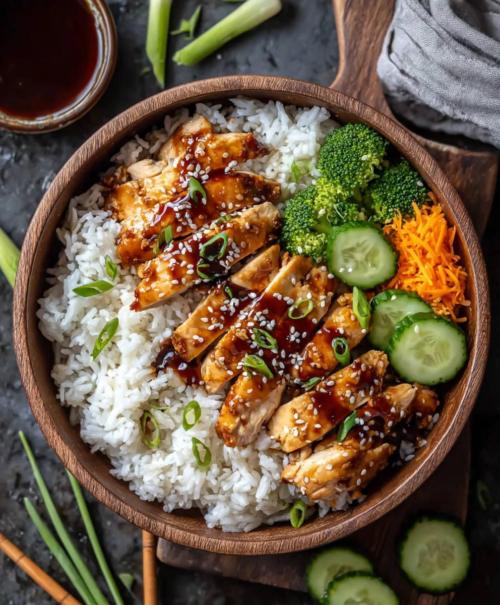 Easy Teriyaki Chicken Rice Bowl Recipe