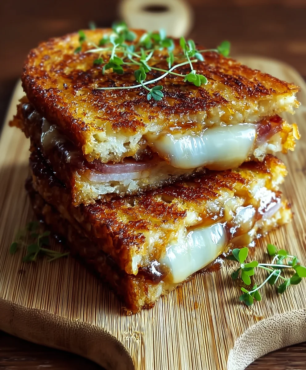 Hawaiian Hash Brown Toastie- Savory Beef Breakfast Delight