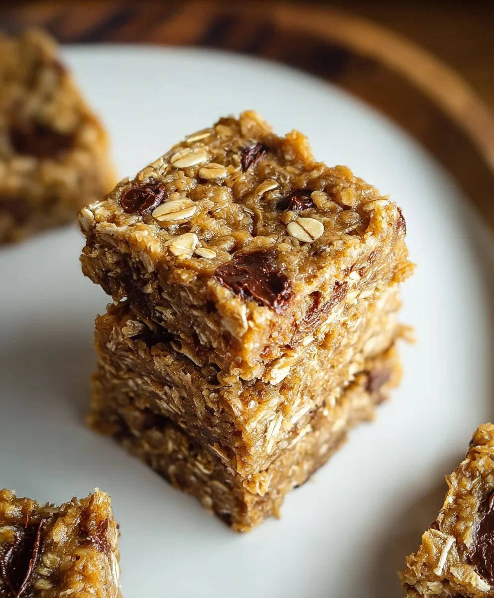 Easy Banana Oat Bars-Healthy Snack Idea