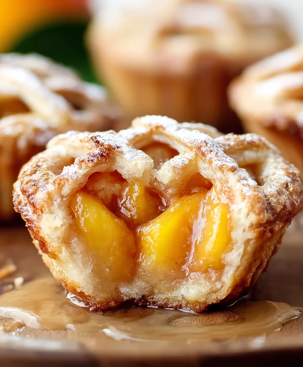 Easy Mini Peach Pies-Sweet Summer Dessert