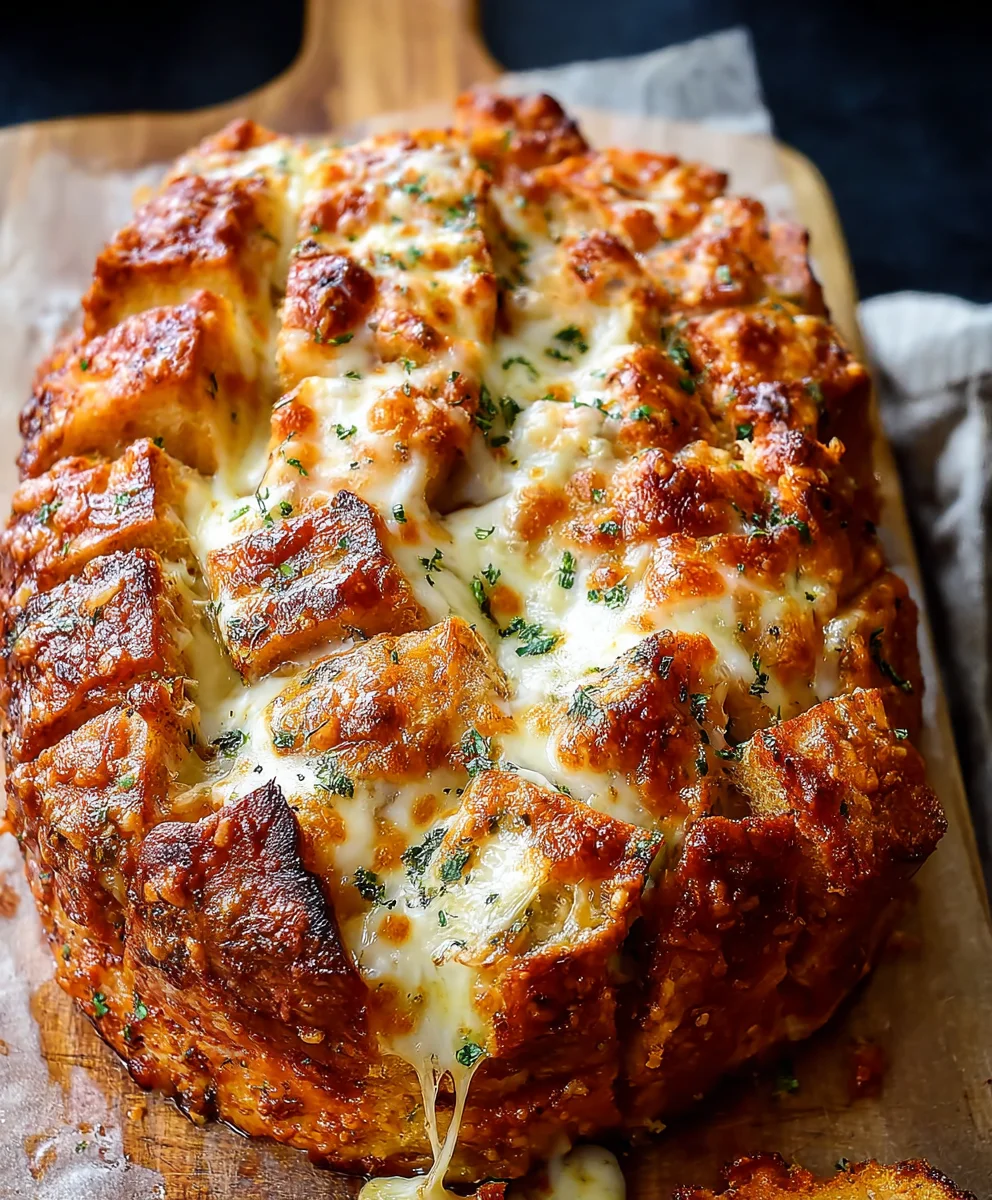 Cheesy Pull Apart Pizza Bread-Easy Family Favorite