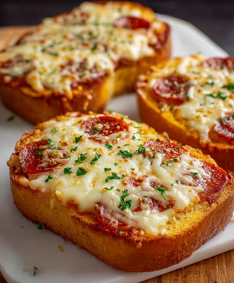 Texas Toast Garlic Bread Pizza Recipe - Easy Dinner