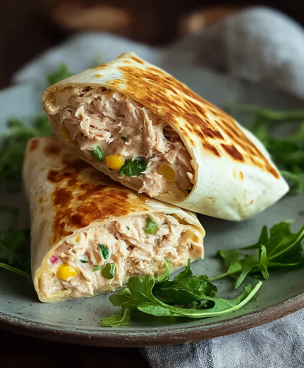 Quick Tuna Melt Wrap Recipe Easy Lunch