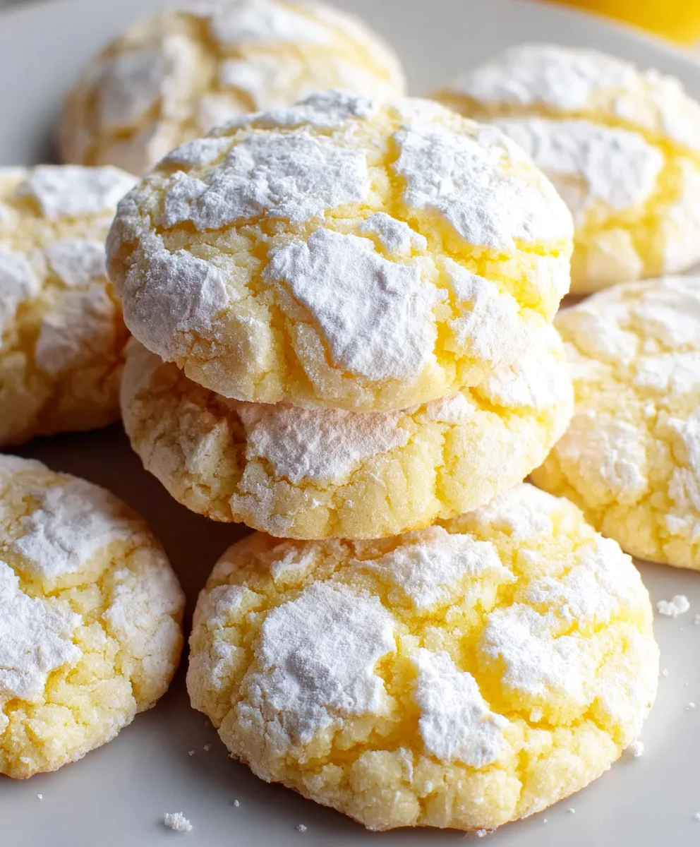 Easy Lemon Crinkle Cookies- Zesty & Sweet Treats