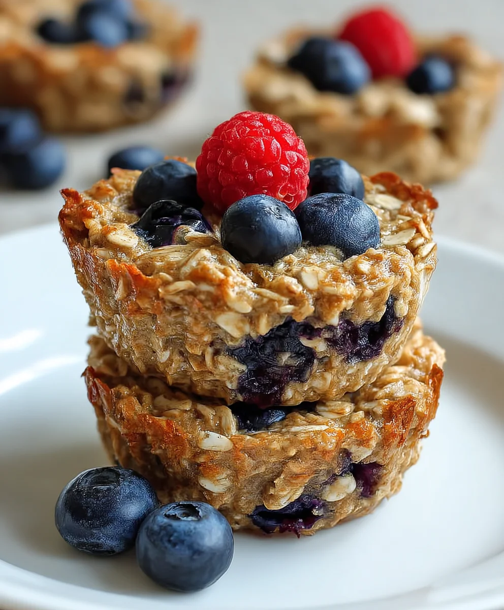 Easy Baked Oatmeal Breakfast Cups - Healthy Start