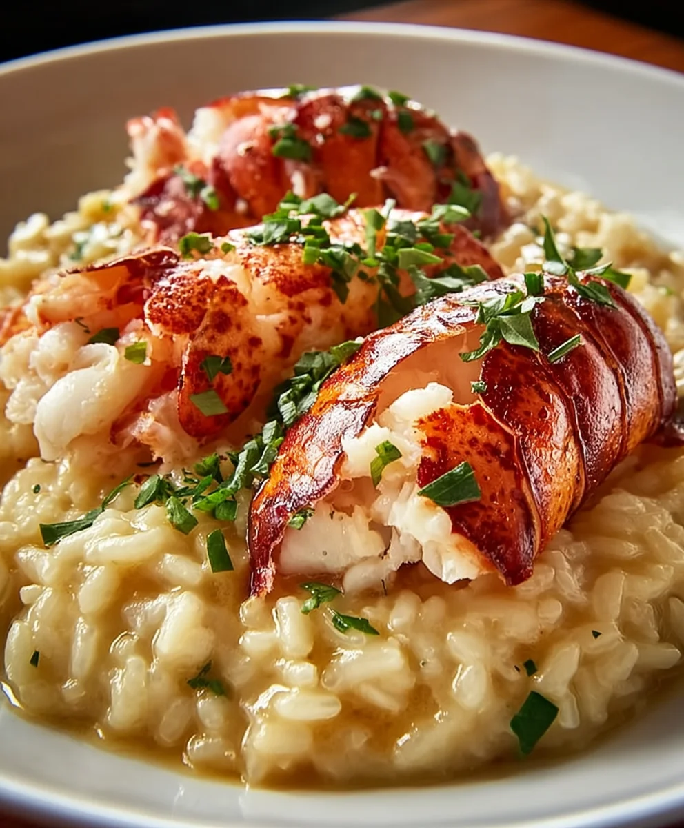 Butter Poached Lobster Risotto - Rich & Creamy Delight