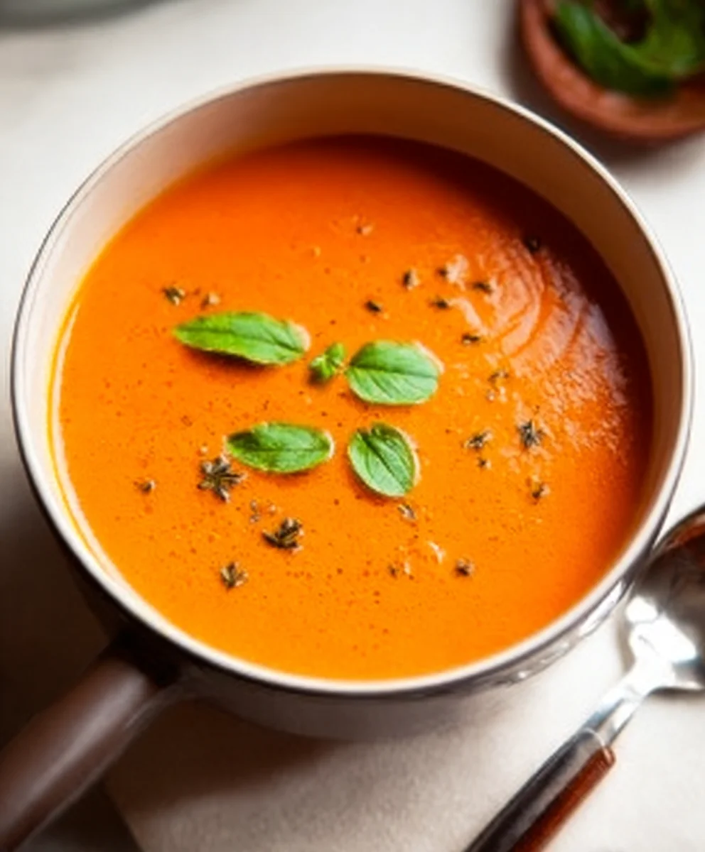 Creamy Tomato Soup From Canned Tomatoes - Winter Comfort