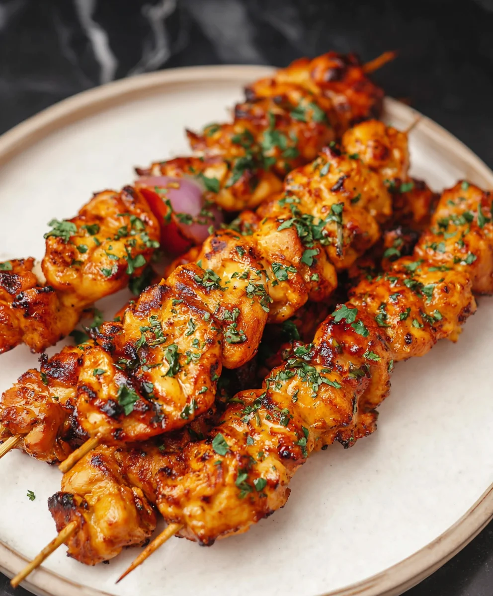 Air Fryer Chicken Skewers - Easy & Delicious