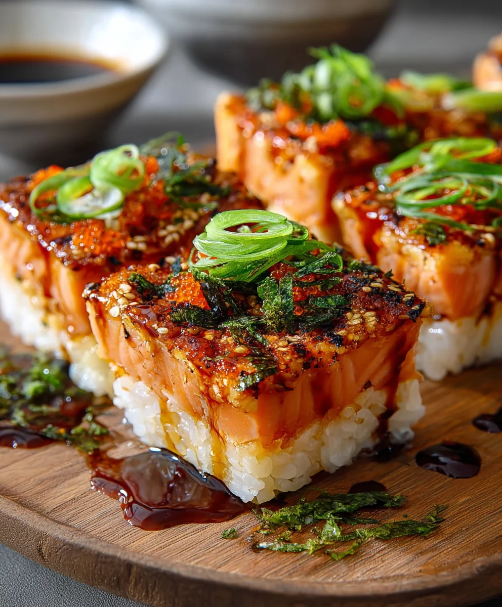 Spicy Salmon Sushi Bake-Easy & Delicious Recipe