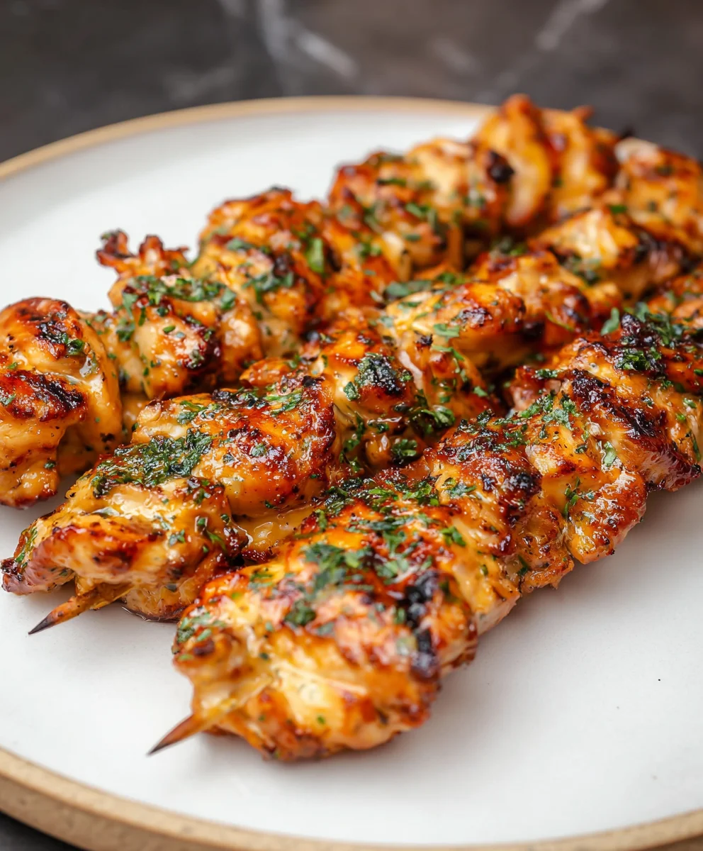 Air Fryer Chicken Skewers - Easy & Delicious