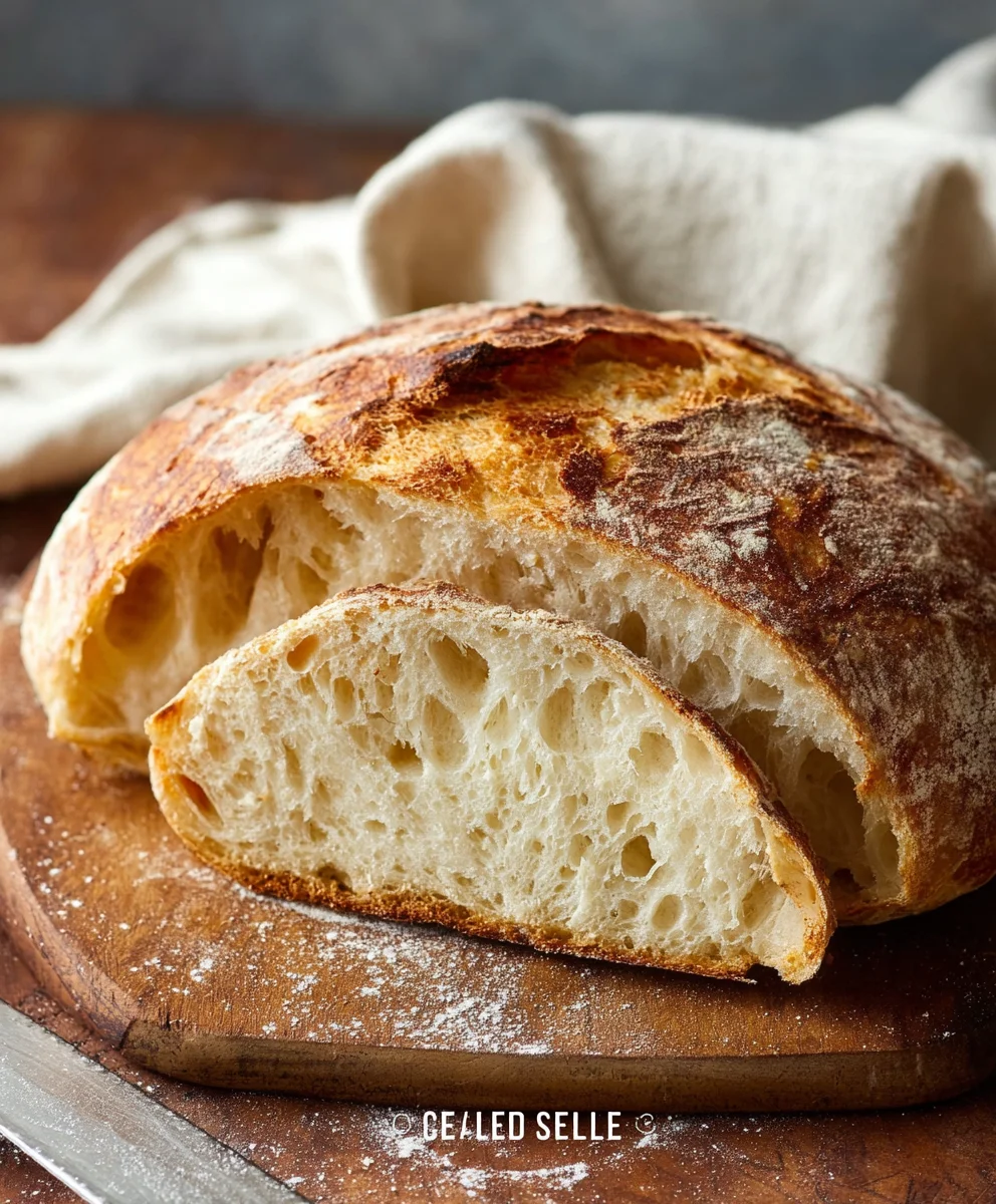 Easy Rustic Bread Recipe- Homemade Deliciousness