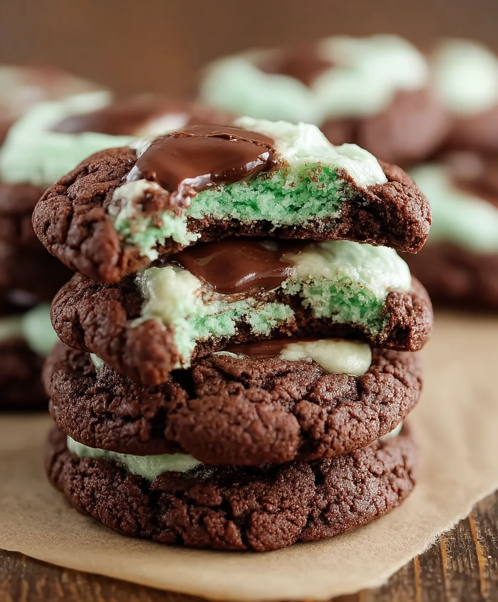 Easy Grasshopper Cake Mix Cookies-Quick Dessert