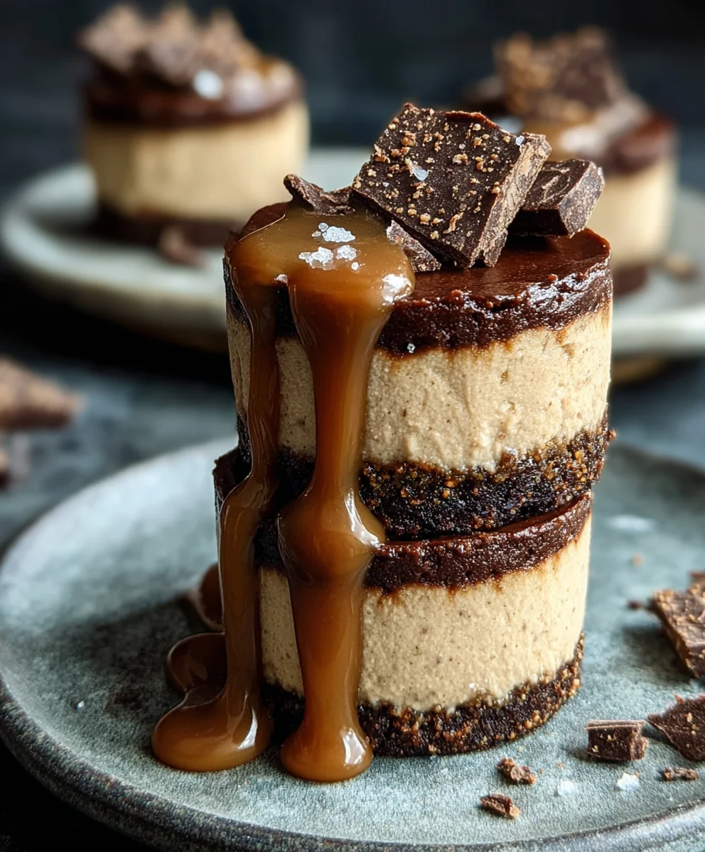 Raw Caramel Brownie Cheesecake - Decadent Treat