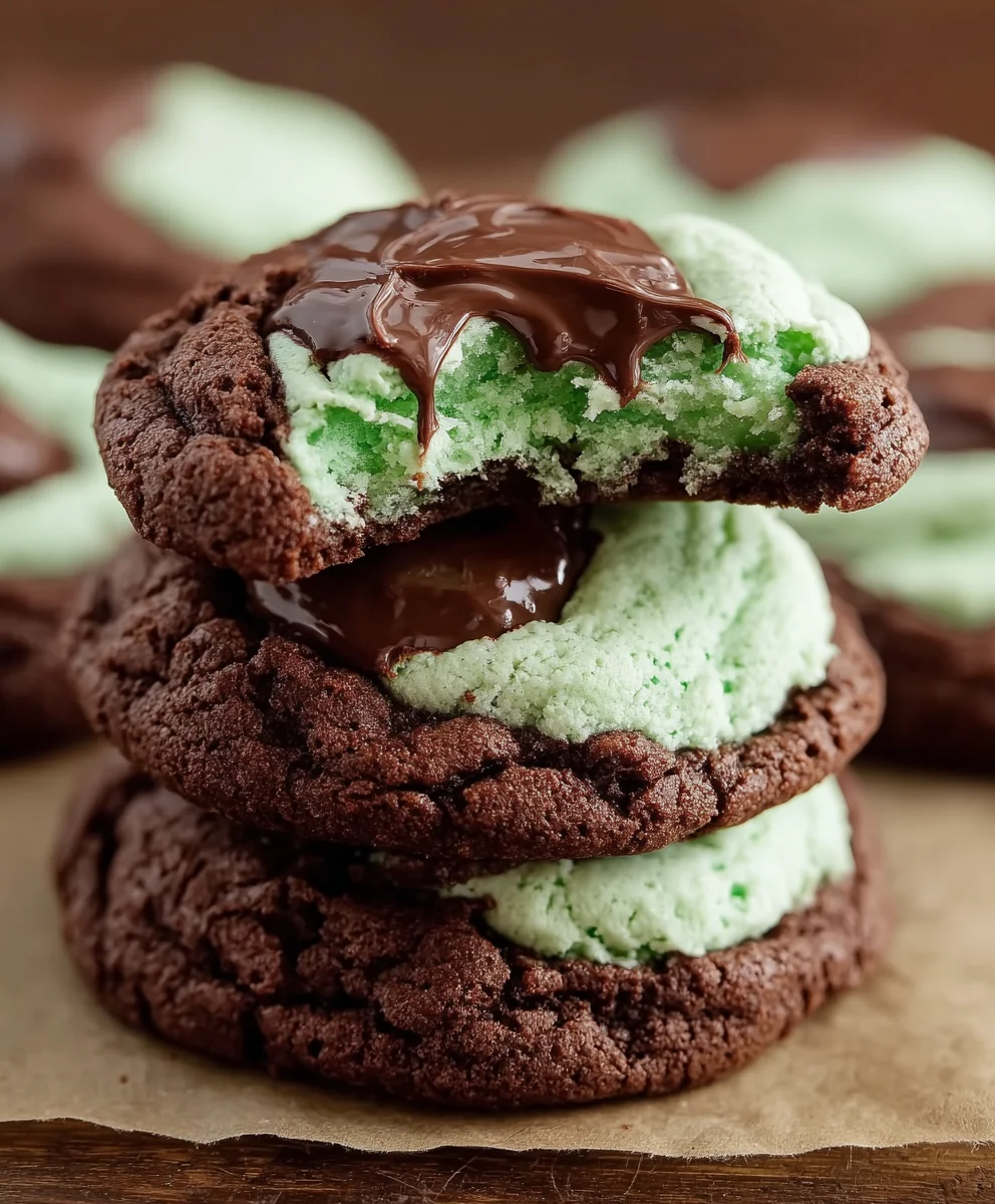 Easy Grasshopper Cake Mix Cookies-Quick Dessert