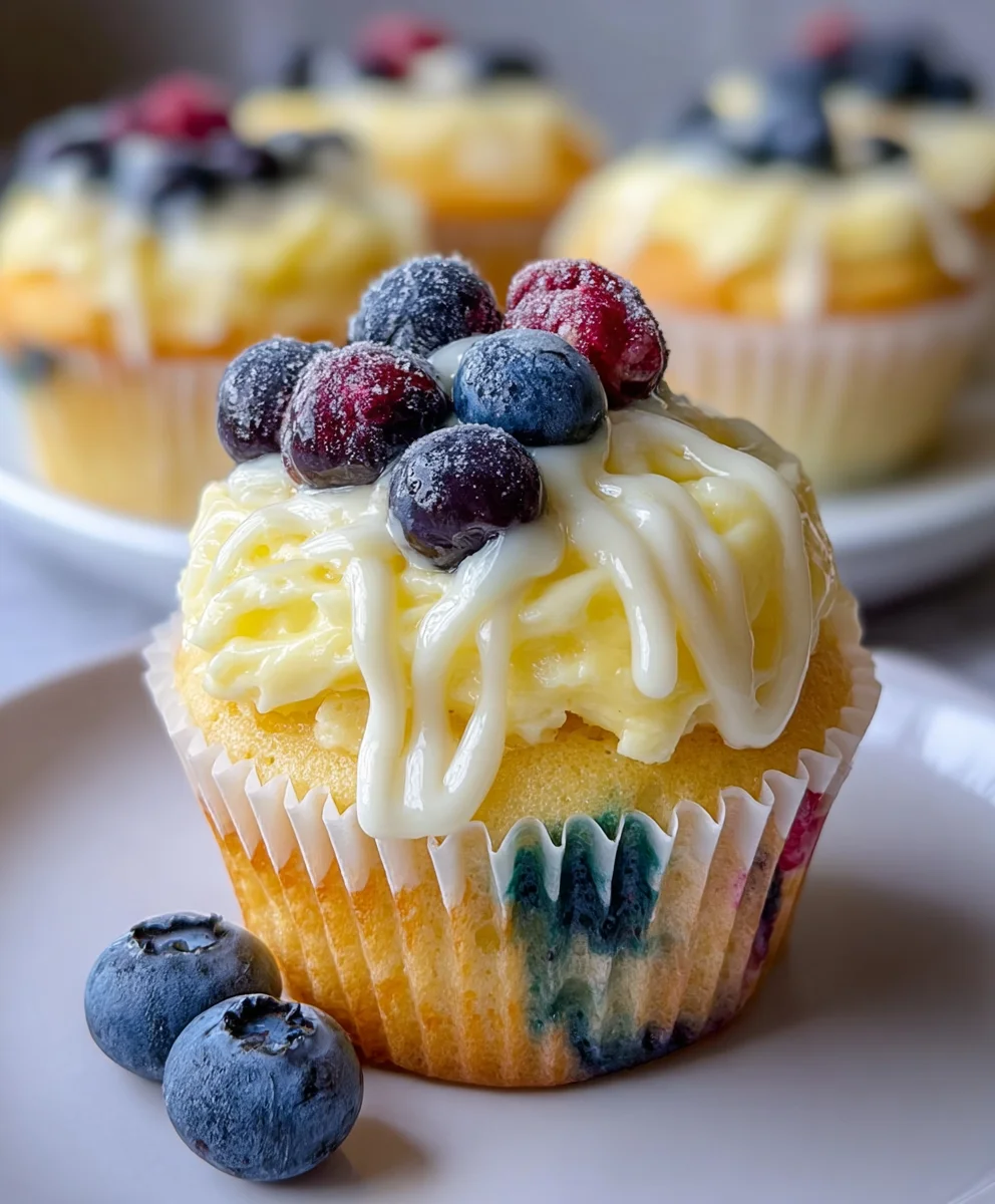 Sweet Summer Lemon Berry Cupcakes Recipe