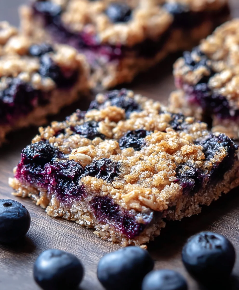 Healthy Blueberry Oatmeal Breakfast Bars-Quick & Easy