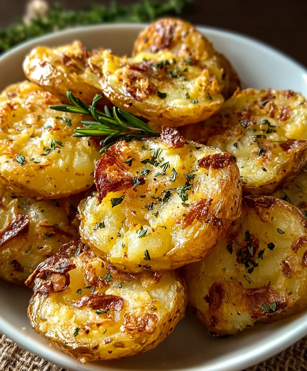 Crispy Smashed Potatoes-Easy Delicious Side Dish