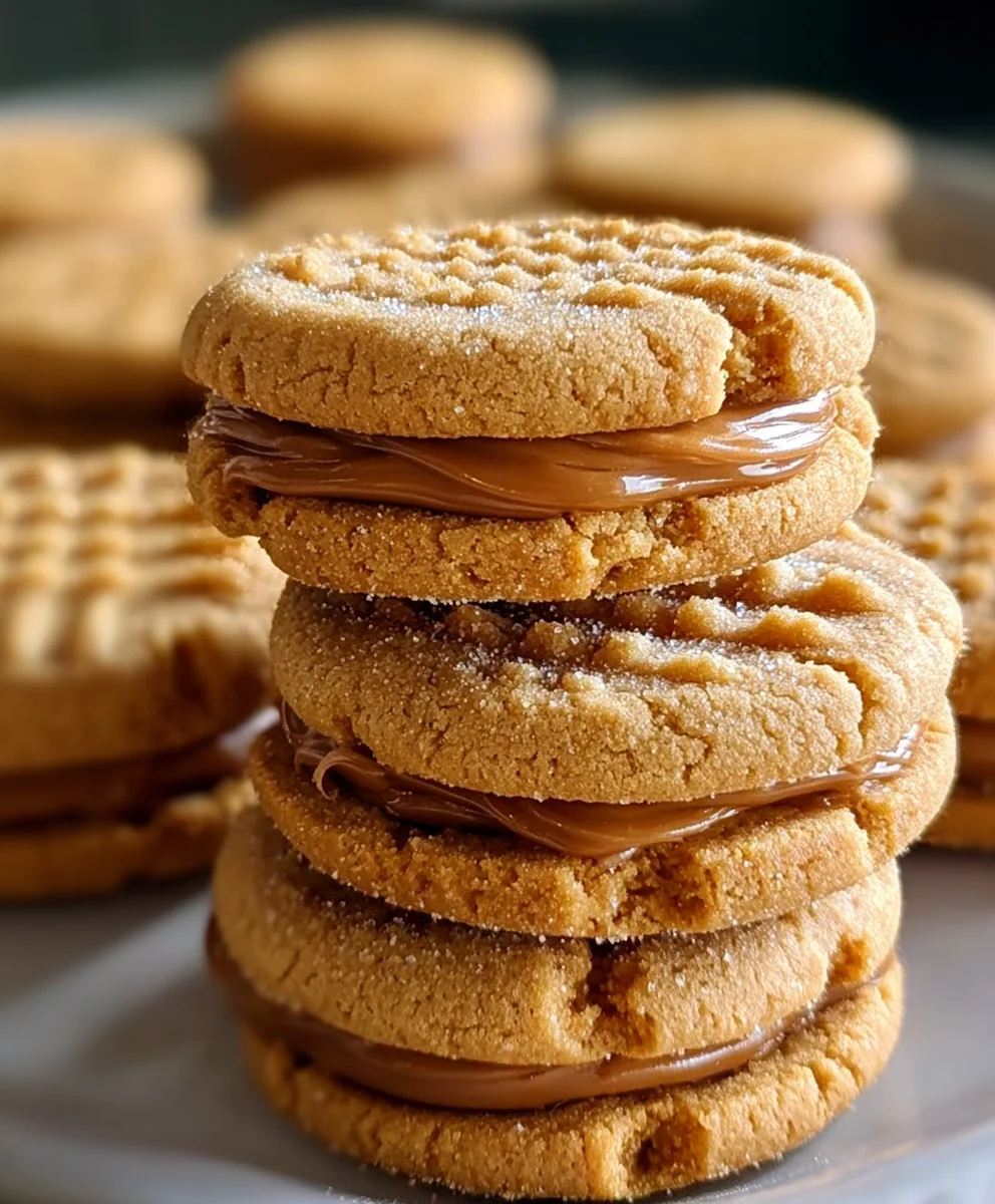 Peanut Butter Sandwich Cookies-Easy Delicious Recipe