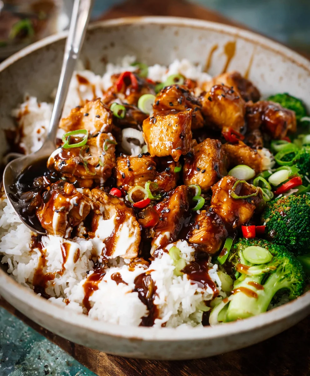Easy Sticky Chicken Bowls - Delicious & Quick Meal