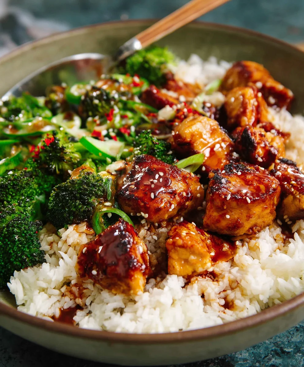 Easy Sticky Chicken Bowls - Flavorful & Quick Recipe