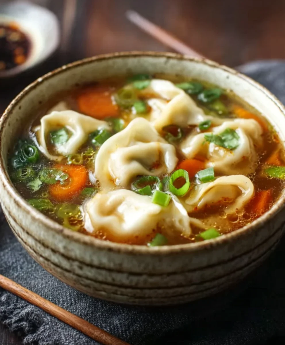 Easy Beef Potsticker Soup Recipe - Delicious Comfort Food
