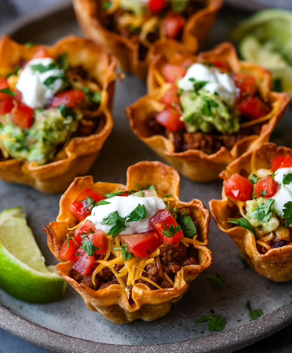Easy Beef Taco Cups - Quick & Delicious Weeknight Meal